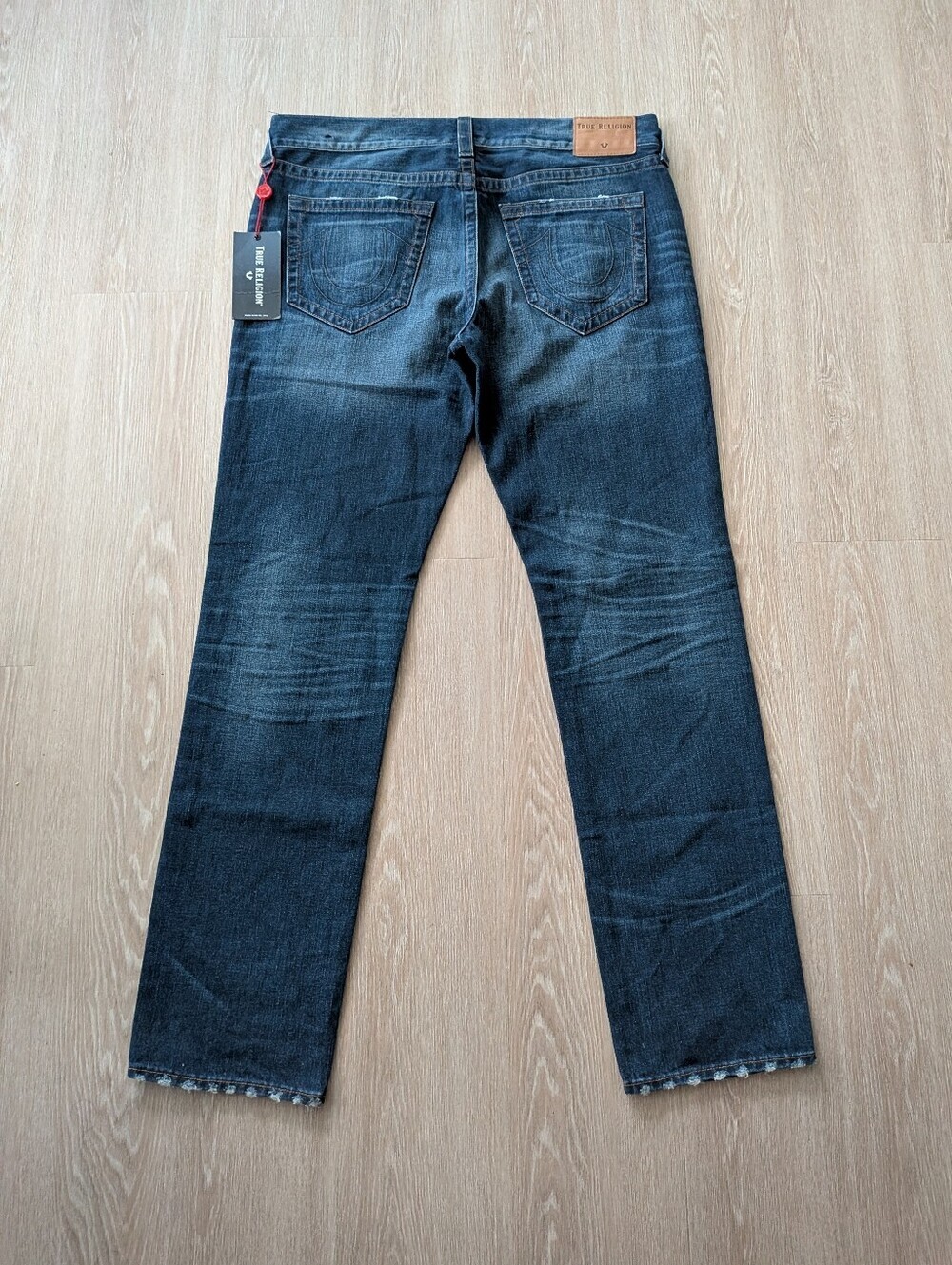 True Religion Jeans Men's 36 Geno Relaxed Slim No Flap Single End NWT
